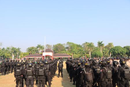 RATUSAN TNI POLRI DIKERAHKAN DUKUNG PE