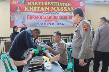 SAMBUT HARI BHAYANGKARA KE 78 POLR