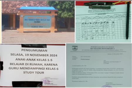 WAKTU KBM SISWA SD N 1 DONOROJO KELAS 1 SAMPAI 5 TERSITA ADANYA WISATA