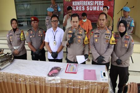 POLRES SUMENEP AMANKAN PELAKU KDRT