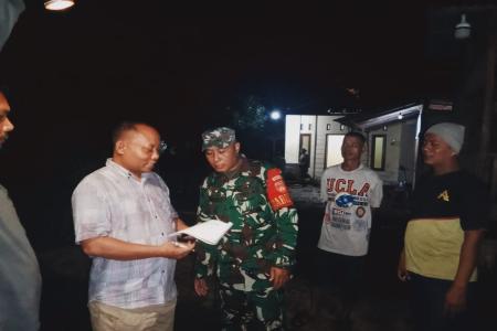 Anggota Kodim Batang Cepat Dalam Mitig