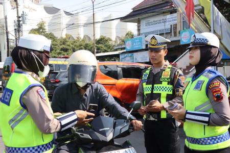 SATLANTAS POLRES KENDAL GELAR RAMC