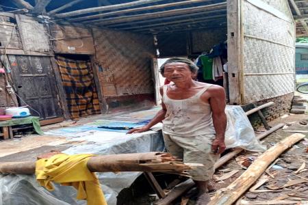 RUMAH SEBAGIAN TELAH  ROBOH, BAPAK