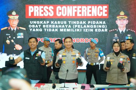 POLRES PONOROGO UNGKAP PRODUKSI OB