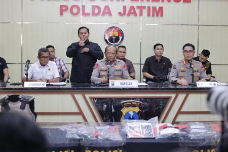 POLDA JATIM UNGKAP RATUSAN PELAKU 