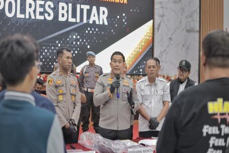 Polres Blitar Berhasil Amankan Tersang