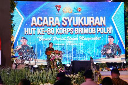 HADIRI SYUKURAN HUT KE-80 BRIMOB, 