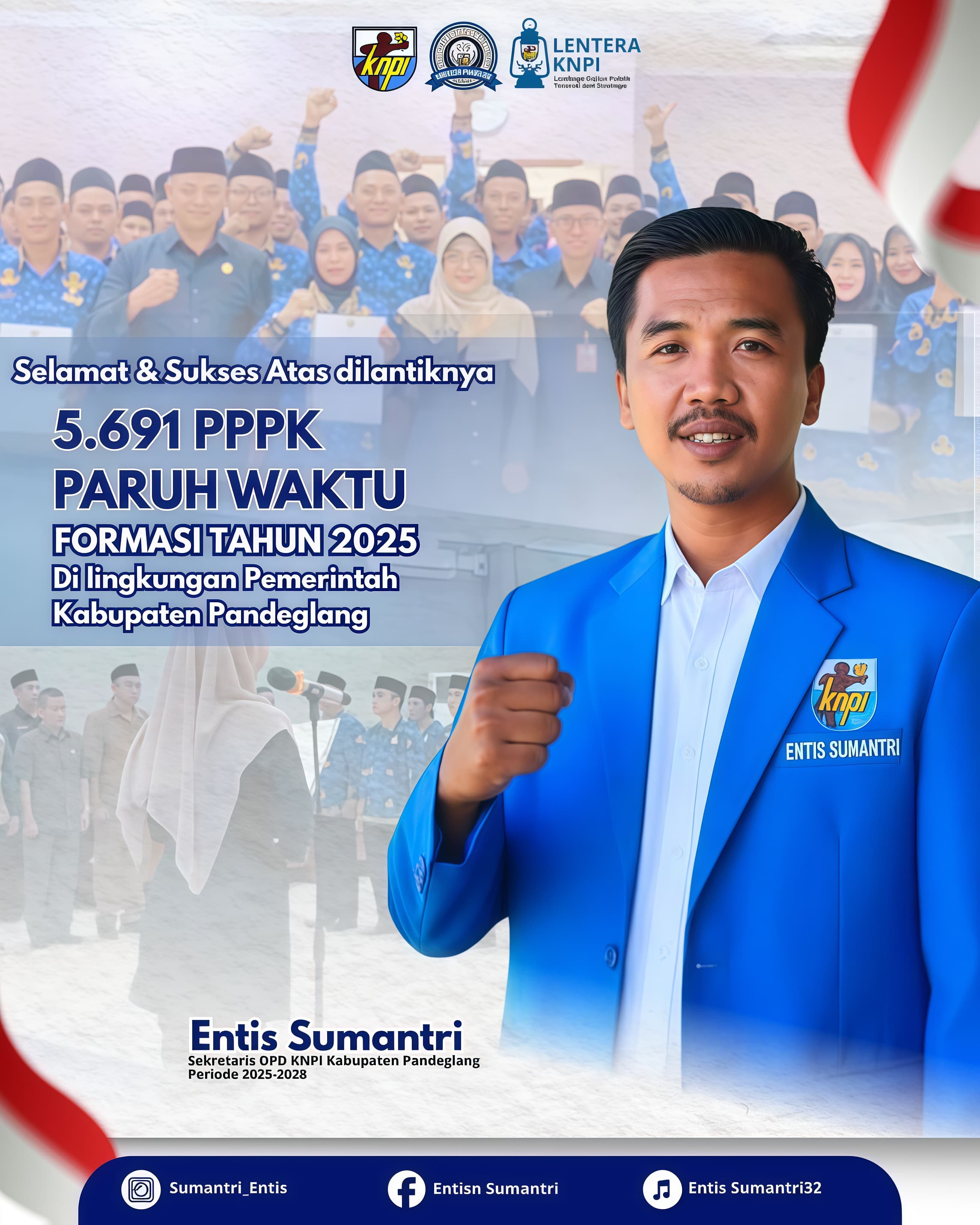 KNPI Pandeglang Apresiasi Pelantikan 5.691 PPPK Paruh Waktu Tahun 2025