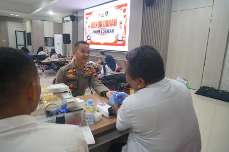  POLRES DEMAK RUTIN DONOR DARAH WU