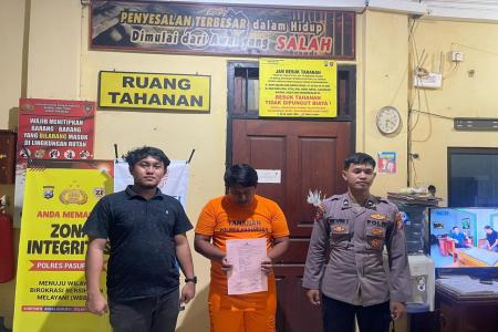 POLRES PASURUAN TANGKAP PENGEDAR S